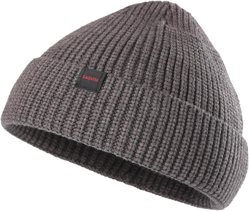 DASMINI Fisherman Beanie Hats for Men Women,Knit Trawler Skull Cap,Watch Cap,Spring Fall Winter Warm Short Hats - Image 1